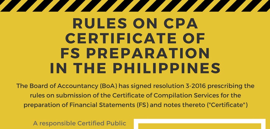 Rules on CPA Certificate of FS Preparation-min