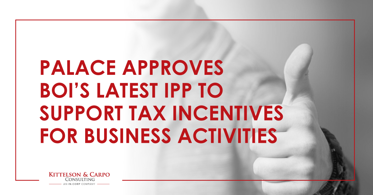 IPP Tax Incentives