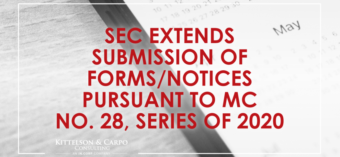 SEC Extends Submission of Forms