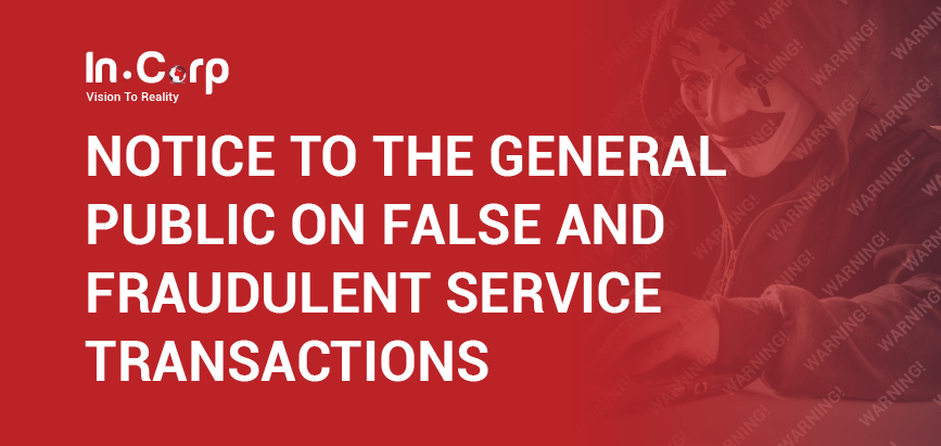 Notice On False and Fraudulent Service Transactions