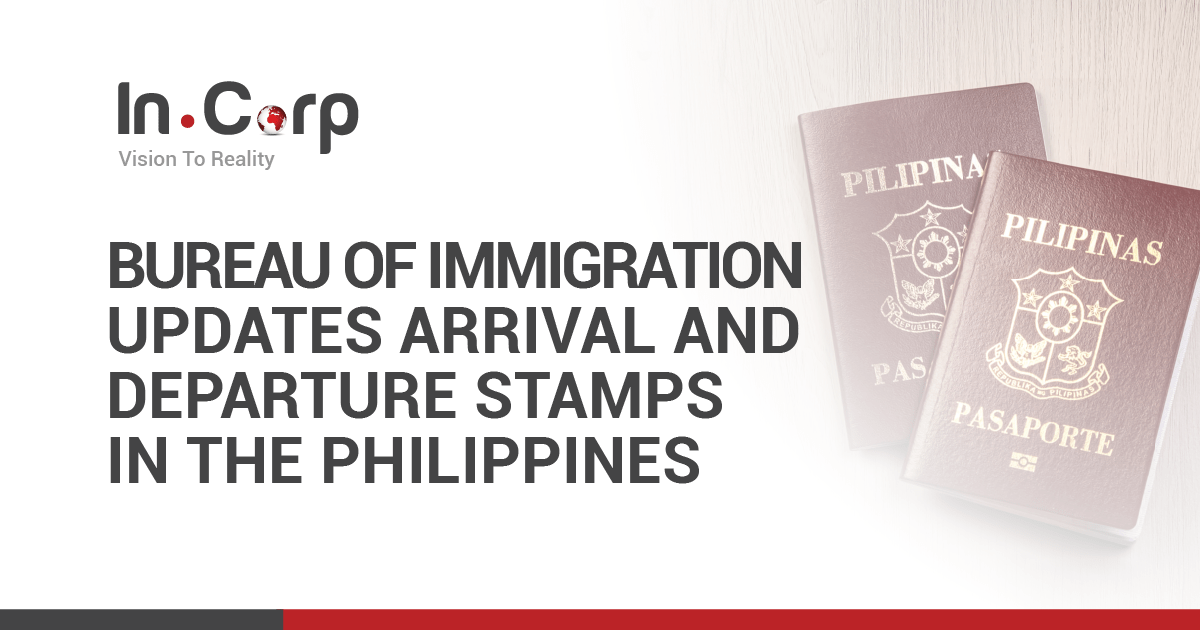 Bureau of Immigration Updates Arrival and Departure Stamps